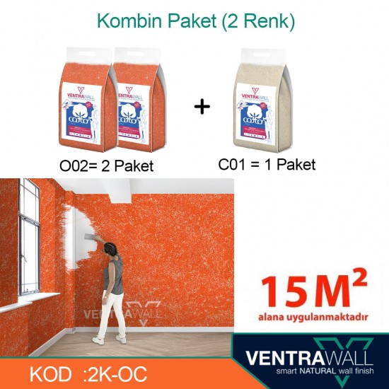 2 Kombine Renk Duvar Boyası Ventrawall 2K-OC