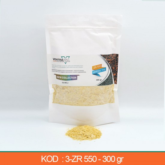 Ventrawall Sarı Renkli Doğal Mineralli Taş 3-ZR-550-300GR