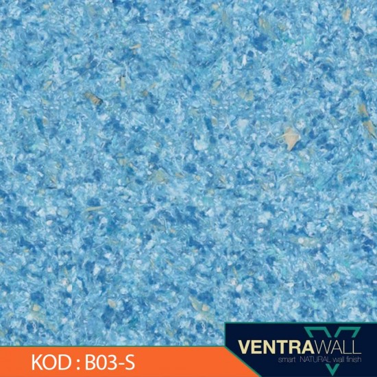 Ventrawall Mavi Dekoratif Duvar Boyası 1.5 Kg - wB03-S