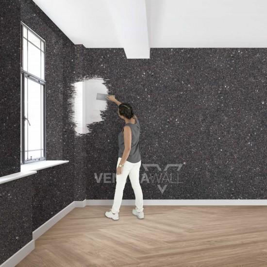 Ventrawall Siyah Dekoratif Duvar Boyası 1.5 Kg - BL02-S