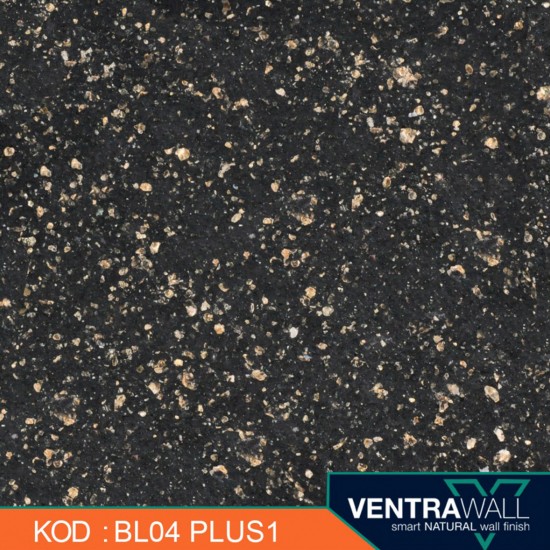 Ventrawall Siyah Renk Dekoratif Boya 1.5 Kg - BL04-PLUS1