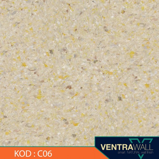 Ventrawall - Krem Renk Pamuk Duvar Boyası  - C06 - 5 KG