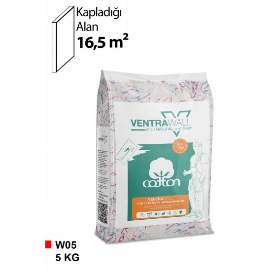Ventrawall - Canlı Sıva Beyaz İpek Sıva - w05 - 5 kg