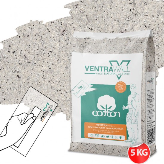 Ventrawall Krem Renk Duvar Kaplaması - Pamuk Sıva - C13 - 5 Kg