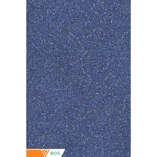 Ventrawall Desenli Canlı Sıva - İpek Sıva - Mavi - B05 - 5 Kg