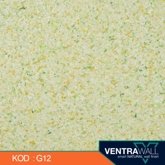 Ventrawall Yeşil Duvar Kaplaması - Canlı Sıva - G12-S - 1.5 Kg