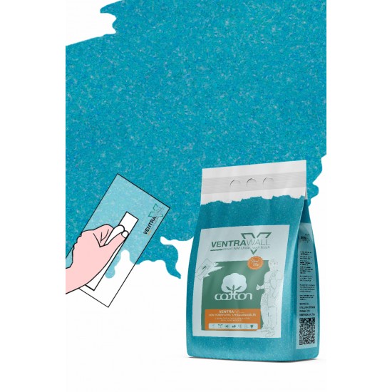 Ventrawall Pamuk Sıva - Mavi Duvar Kağıdı - B23 - 1.5 Kg