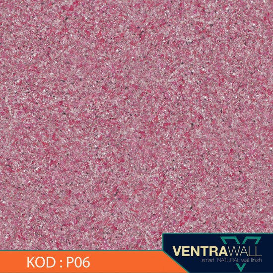 Ventrawall Pembe Duvar Kağıdı - İpek Sıva - P06 - 5 Kg