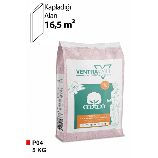 Ventrawall Pembe İpek Sıva - Canlı Sıva - P04 - 5 Kg