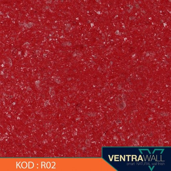 Ventrawall Isı ve Ses Yalıtımlı Gül Kırmızı Duvar Boyası R02