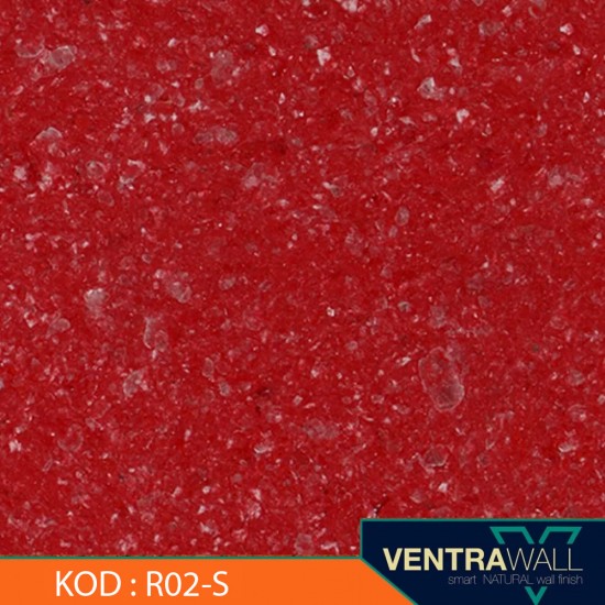 Ventrawall Kırmızı Canlı Sıva - Dekoratif Sıva - R02-S - 1.5 Kg