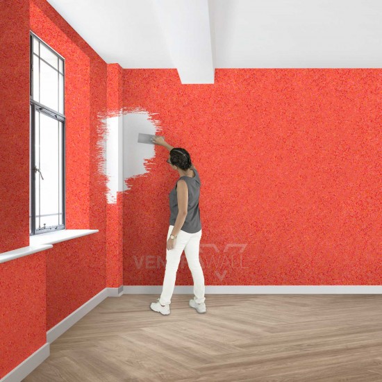 Ventrawall Isı ve Ses Yalıtımlı Nar Kırmızı Duvar Boyası R07