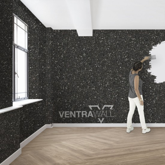 Ventrawall Siyah Dekoratif Sıva - Pamuk Sıva - BL05 - 1.5 Kg