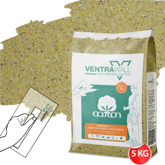 Ventrawall Yeşil Dekoratif Sıva - İpek Sıva - BR09 - 5 Kg