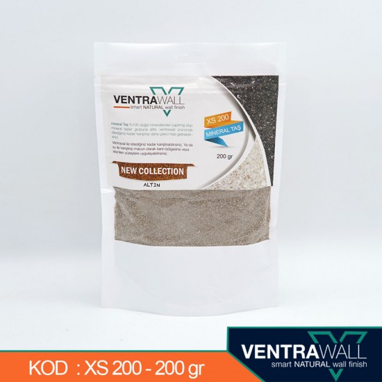 Ventrawall Altın Rengi Doğal Mineralli Taşlar XS-200-200GR