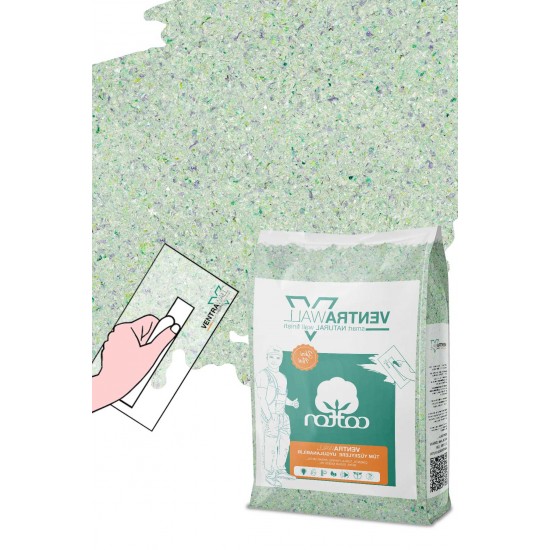 Ventrawall Yeşil Duvar Kağıdı - Pamuk Sıva - G07 - 5 Kg