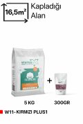 Ventrawall W11-KIRMIZI-PLUS1-5KG– Yalıtımlı Sürülen  mineral taşlı Beyaz Duvar Kağıdı - Görsel 3